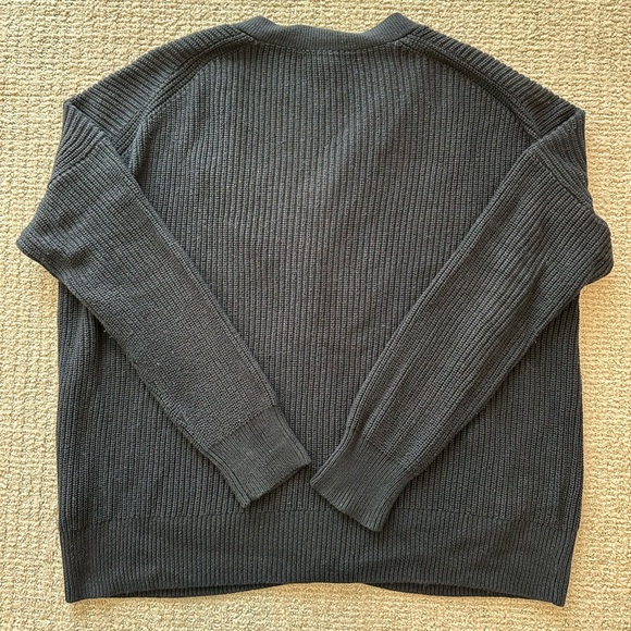 J. Crew V-neck cotton-blend cardigan sweater - Picture 4 of 4